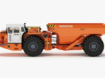 Underground Articulated Mining Dumptruck TH545i 3D model