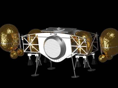 Dynetics ALPACA Human Landing System 3D model