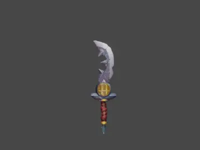 Zeloeman Sword A 13 Low-poly 3D model