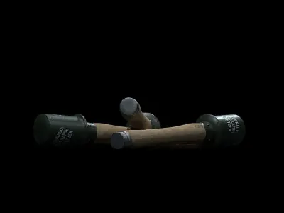 WW2 Grenade Low-poly 3D model