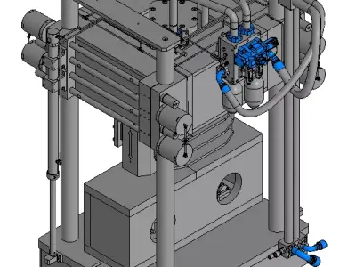Servohydraulic Load Frames 1500kN 3D model