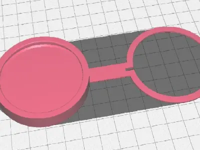 Navara D40 Windscreen Washer Cap 3D model