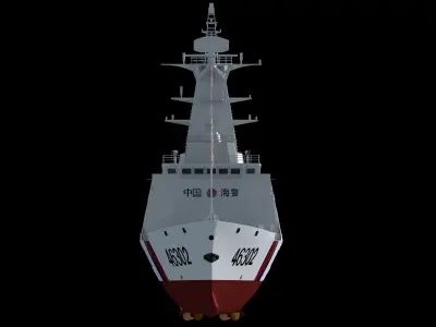 China Coast Guard Ship No 46301 3D model 054a 3D model