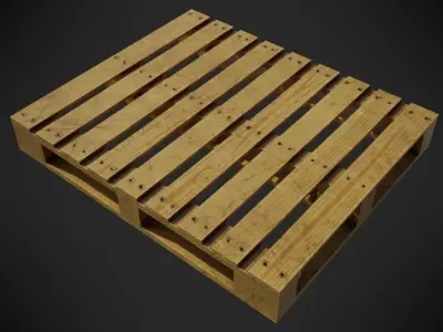 Wood Pallet - PBR Low poly Low-poly 3D model