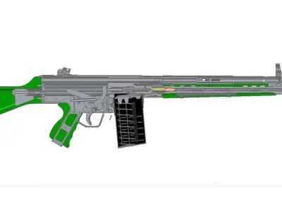 Heckler  Koch G3 3D model