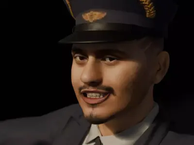 Fully Rigged Pilot 3D Character Low-poly 3D model