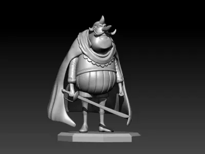 Moon Isaac Jr - Roger Pirates - One piece - Split part 3D print model