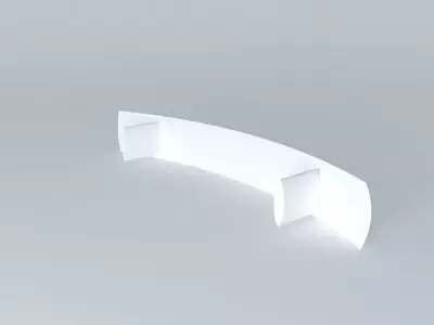 handle curved shelf Free 3D model