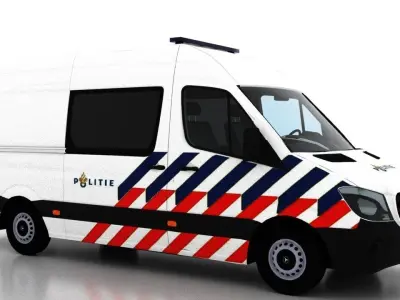 Mercedes Benz Sprinter L2H2 2015 Netherlands Police Crew Van 3D model