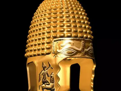 Dacian King Helmet 2 Low-poly 3D model