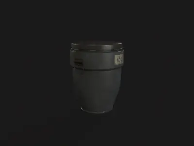 Cremation Urn V01 Low-poly 3D model