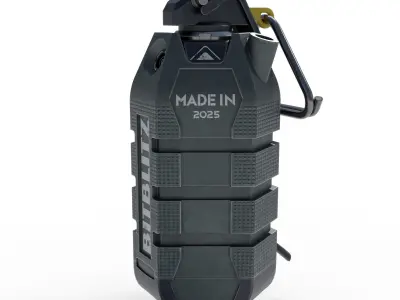 Hand grenade Low-poly 3D model 6