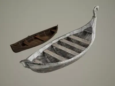 Boat Pack 02 Low-poly 3D model