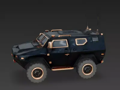 Shadow-Recon Stealth Transport 3D Model Low-poly 3D model