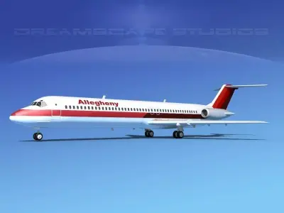 Douglas DC-9-50 Allegheny 3D model