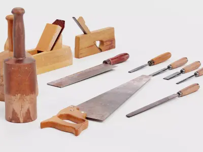 -Carpentry Tools- 3D model