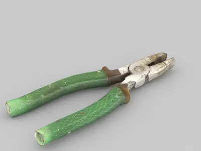 Pliers Low Poly Low-poly 3D model