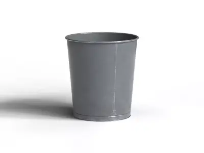 Metal Office Bin Free 3D model