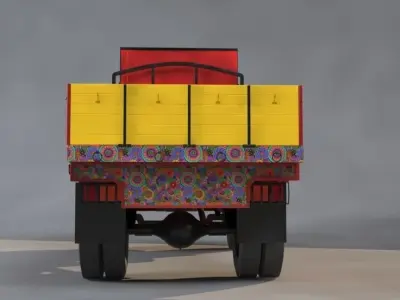 Lorry colorful truck 3D model