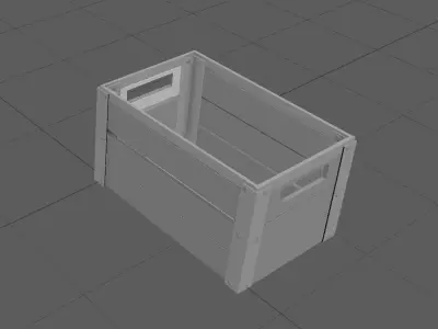 Wooden Crate 3D model get
