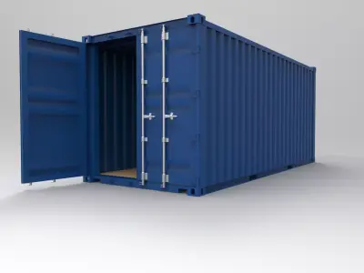 20 feet container 3D model