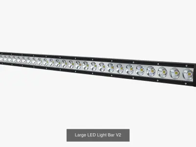 LED Light Bar Collection V2 3D Model Pack