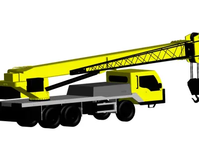 truck crane 3D model buy