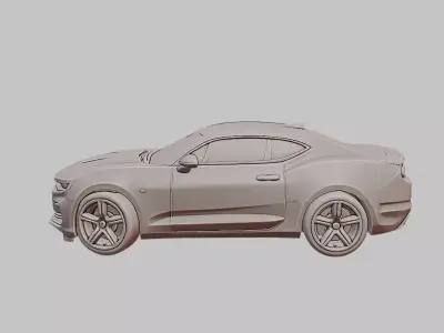 Chevrolet Camaro Amarelo 3D Printable  3D print model