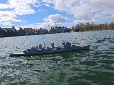 HMS Belfast 3D printed rc working model Build Instructions Free 3D print model