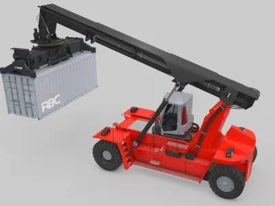 Container Handler for Port  Kalmar 3D model