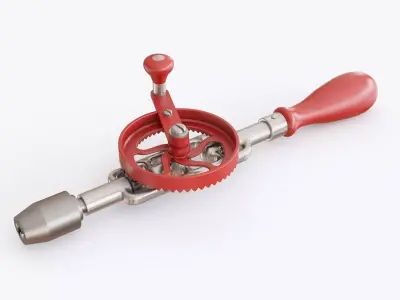 Hand drill 03 3D model