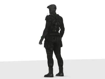 Sam Fisher Stealth Suit 3D Model Splinter Cell Low-poly 3D model
