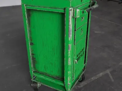 Mechanic Tool Box  Low-poly 3D model