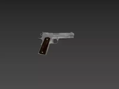 Colt Pistol 3D Model Low-poly 3D model