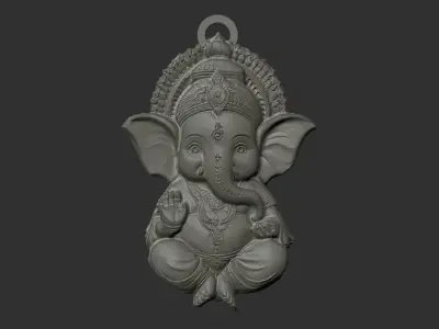  god ganesha pentant 3D print model