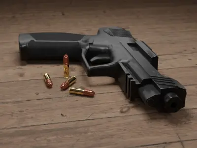 Pistol - TX22 Free low-poly 3D model