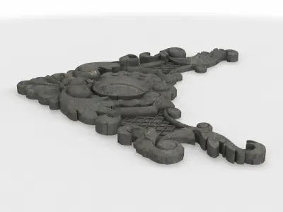 ornament cornerpiece 01  3D model