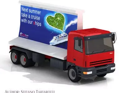Ad truck 3D model