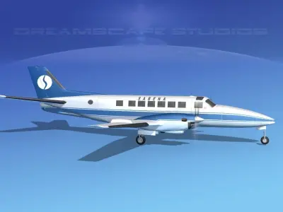 Beechcraft B99 Sabena 3D model
