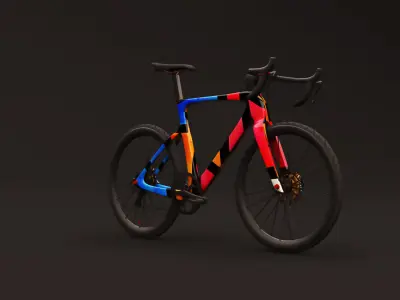Road bike special edition grafiti 3D model