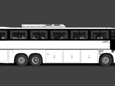Comil Galleggiante Volvo B10M Low-poly 3D model