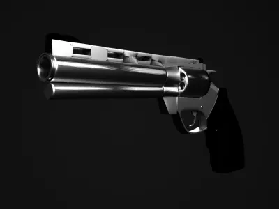 Pistols Colt Python Barrel 6 3D model
