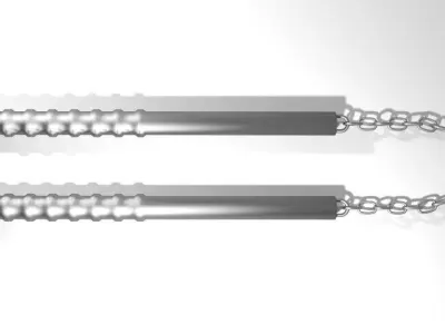 ChainStick - Steel 3D model