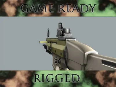 Assault Rifle 3D model buy