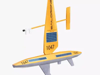 Saildrone Explorer Low-poly 3D model