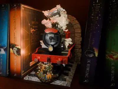 Harry Potter Hogwarts Express Deluxe 3D print model