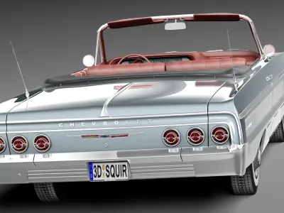 Chevrolet Impala Convertible 1964 3D model purchase