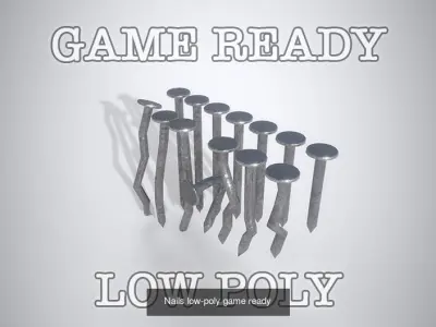 Game Ready Tools PBR Low Poly shovel 3D Model Pack