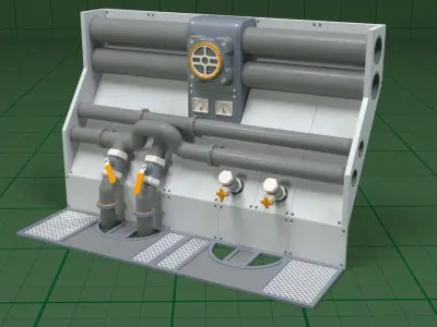 Industrial Walls Collection 1 - 20 pieces 3D model