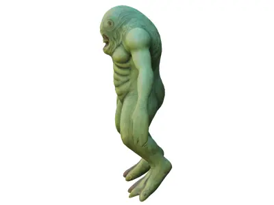 Deep ocean monster Low-poly 3D model